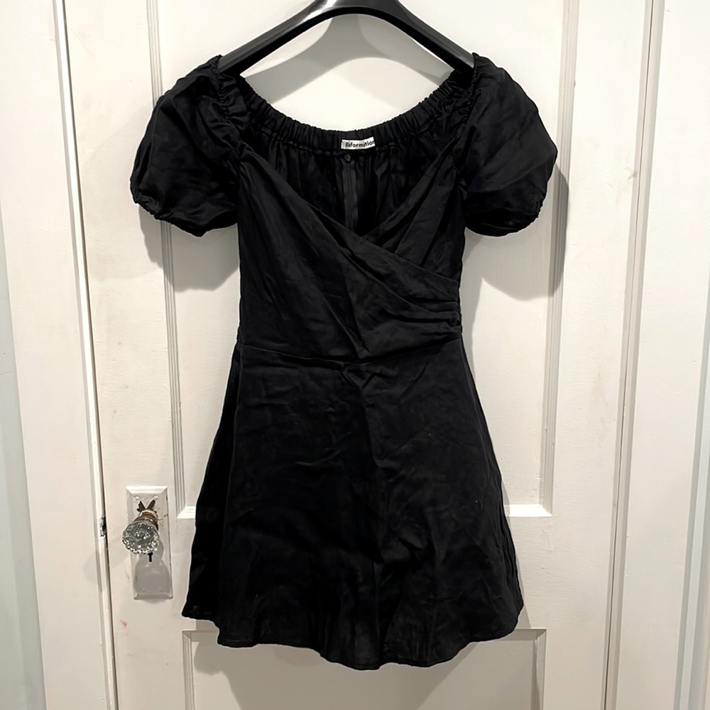Black mini dress from Reformation